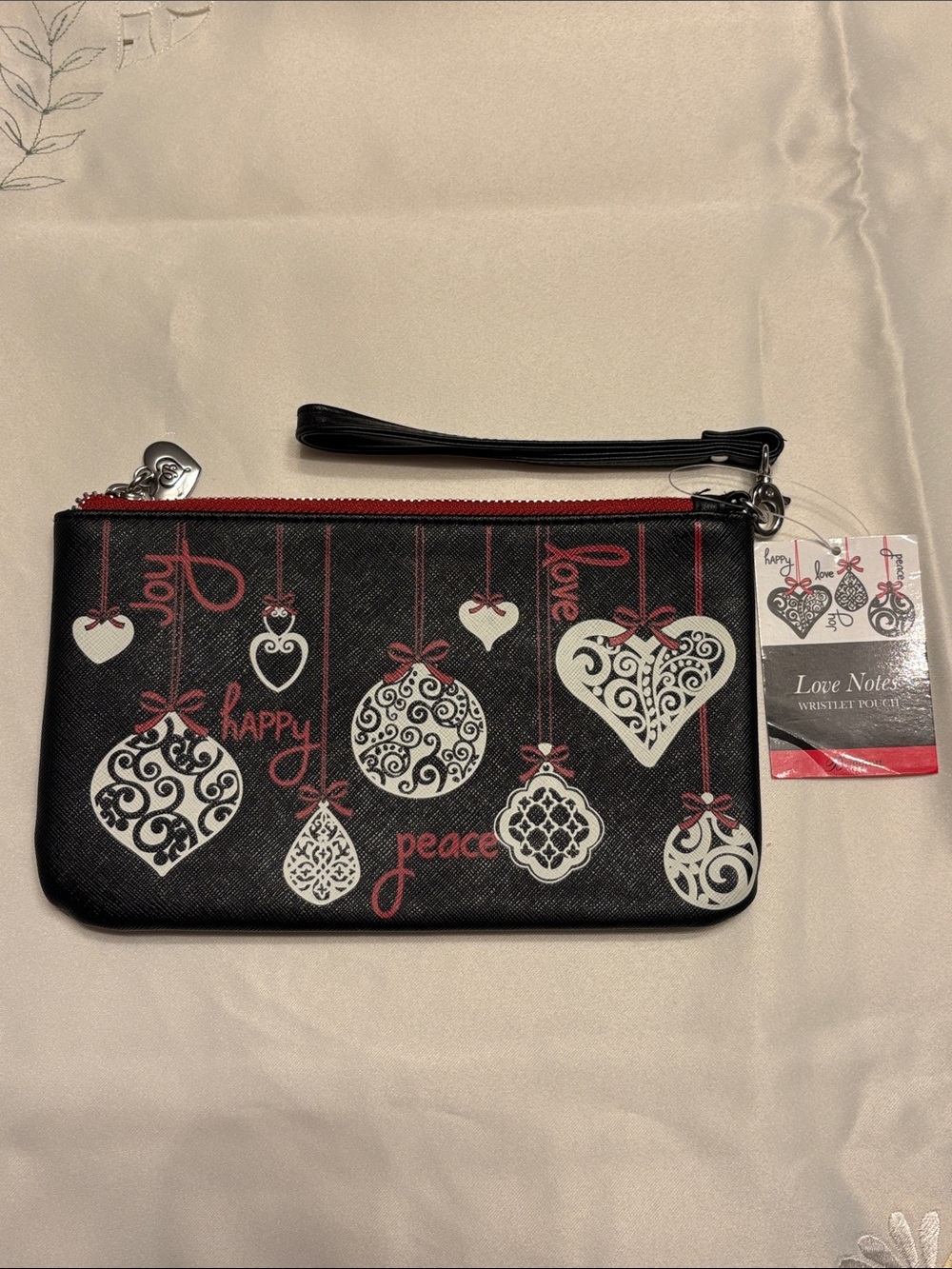 Brighton Love Notes Wristlet Pouch. NWT